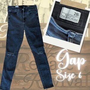 👖 GAP “Resolution” True Skinny High Rise Jeans – Size 28 (6)